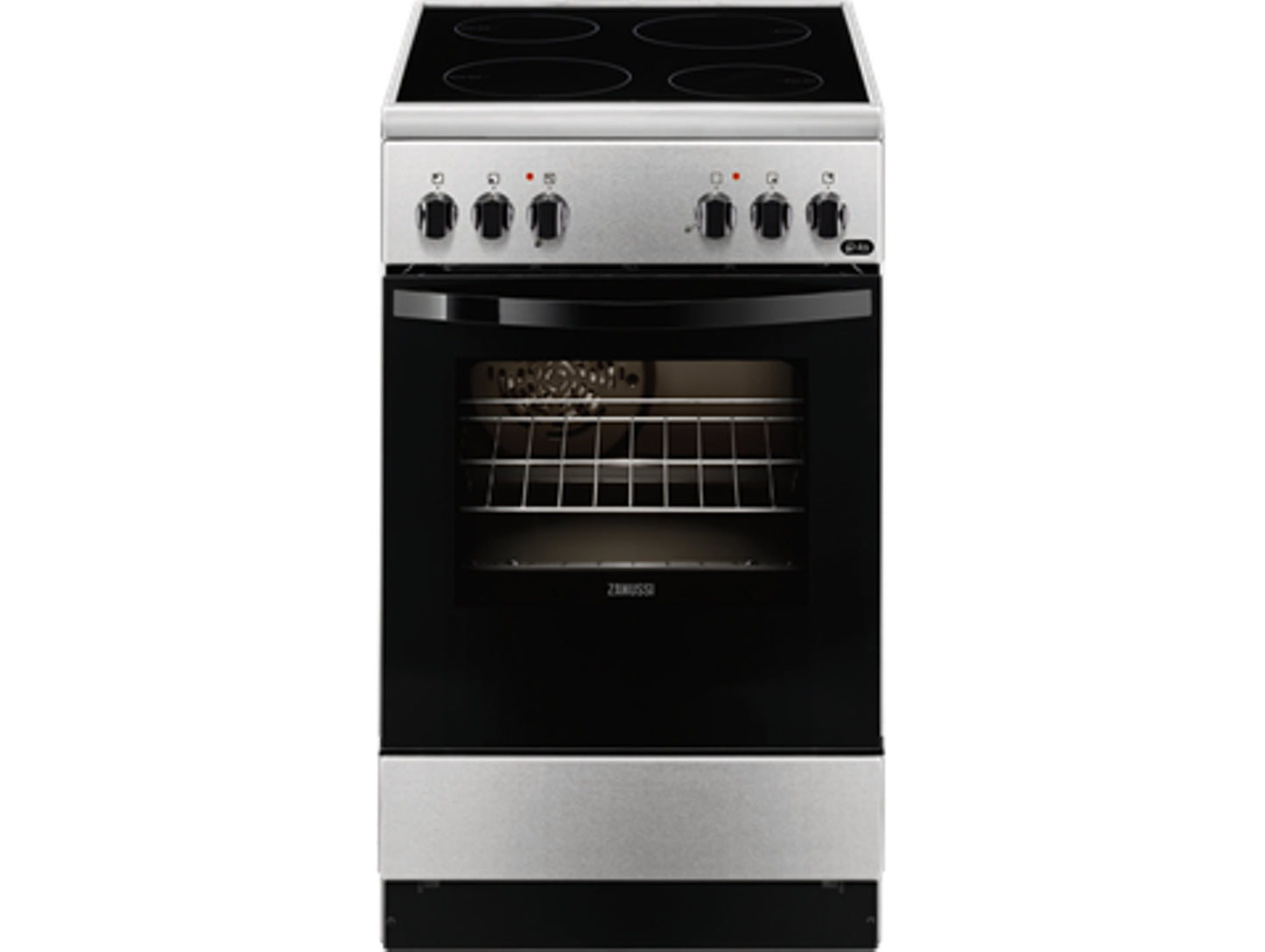 Cocina ZANUSSI ZCV550G1XA (54 L - Eléctrico de Vitrocerámica - Inox) 50x60