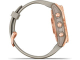 Reloj Deportivo GARMIN Fenix 7S Solar (Bluetooth - Hasta 14 días de autonomia con Energia Solar - Gris y Rosa)