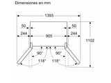 Frigorífico Americano SIEMENS KF96RSBEA (No Frost - 183 cm - 572 L - Negro)