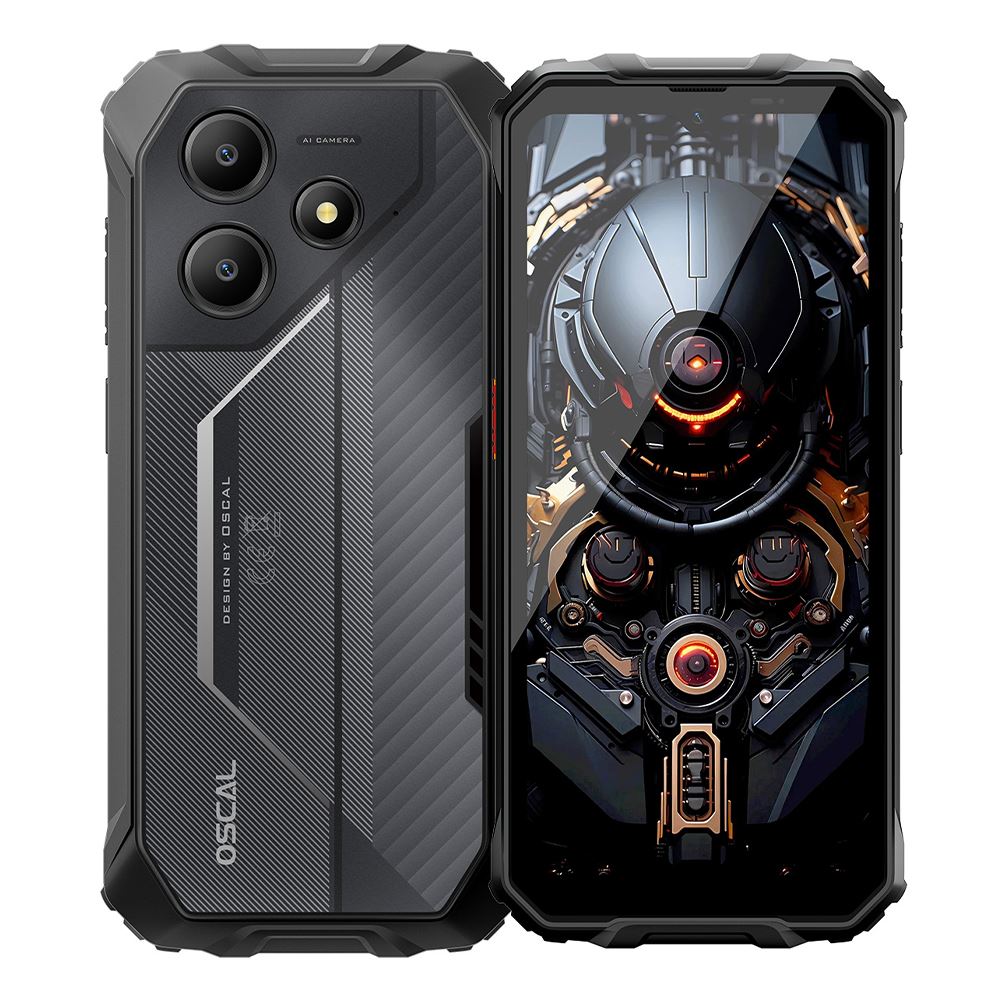Smartphone Oscal MARINE 2 6.56 24GB 256GB Android 15 Teléfono móvil Dual SIM 4G - Negro