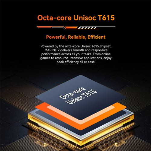 Smartphone Oscal MARINE 2 6.56 24GB 256GB Android 15 Teléfono móvil Dual SIM 4G - Negro