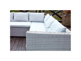 Conjunto de muebles de jardín de resina gris de 10 plazas SAMOA 220x63 cm CONCEPT U