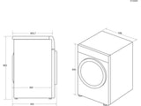 Secadora Integrable CANDY BCTDH 7A (7 kg - Bomba de Calor - Blanco)