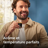 Philips Serie 5400 Cafetera Espresso - Café en Grano - Espumador de Leche LatteGo, 12 Especialidades de Café, Pantalla Intuitiva, 4 Perfiles de Usuario, Negro (EP5441/50)