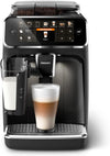 Philips Serie 5400 Cafetera Espresso - Café en Grano - Espumador de Leche LatteGo, 12 Especialidades de Café, Pantalla Intuitiva, 4 Perfiles de Usuario, Negro (EP5441/50)