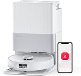 Roborock Qrevo Edge Robot Aspirador y Fregador, 18 500 Pa, Cepillo y Mopa Extensibles, Chasis AdaptiLift, Estación Multifuncional, Doble Sistema Anti-enredos, Evitación de Obstáculos, Videollamada