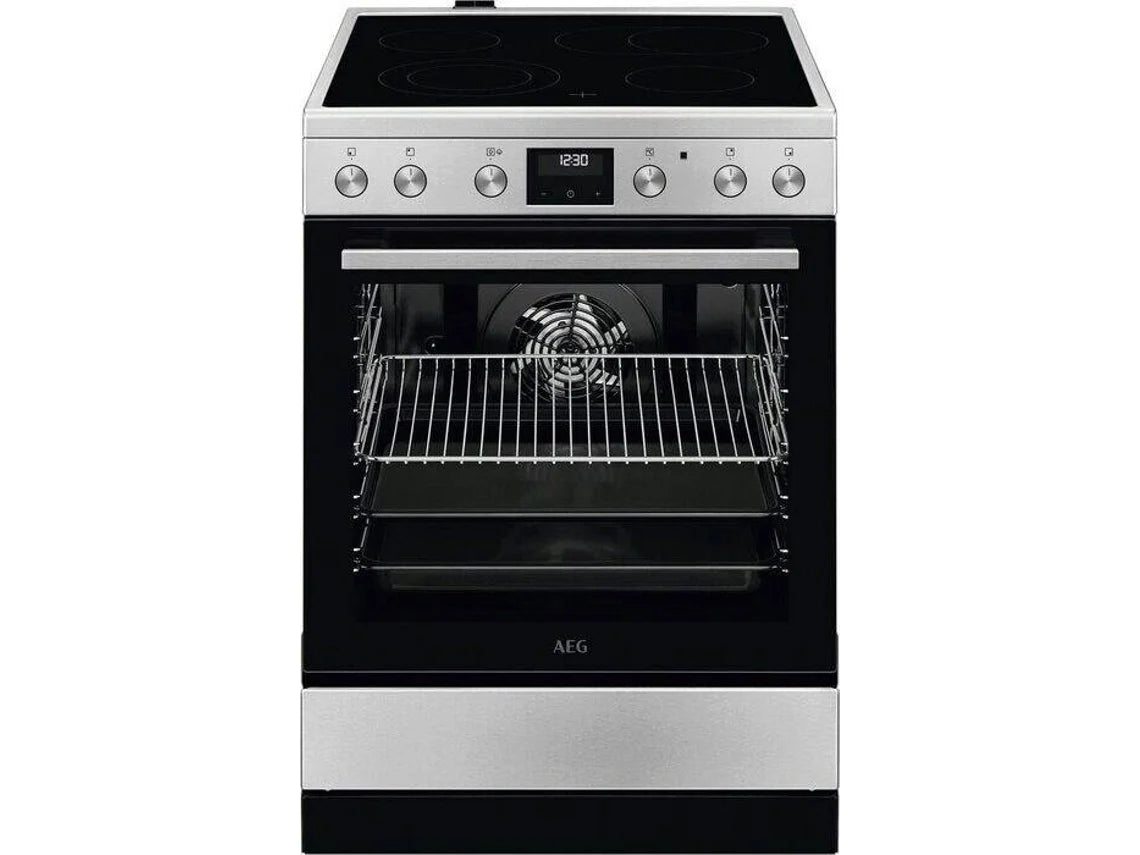 Cocina Vitrocerámica AEG CCB6642CBM (Eléctrico - 59,6 cm - Inox)