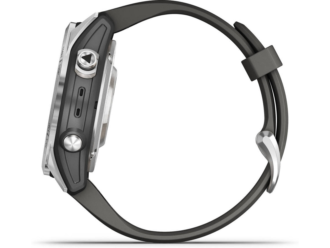 Smartwatch GARMIN Fenix 7S Pro Solar Edition (Bluetooth e Wi-Fi - Hasta 11/14 días de autonomía com Energia Solar - Grafito)