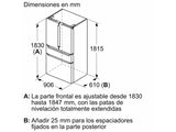 Frigorífico Americano SIEMENS KF96RSBEA (No Frost - 183 cm - 572 L - Negro)