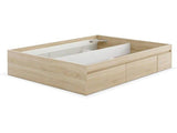HABITDESIGN Cama doble de óxido con 4 cajones (210 cm x 55 cm x 10,1 cm)
